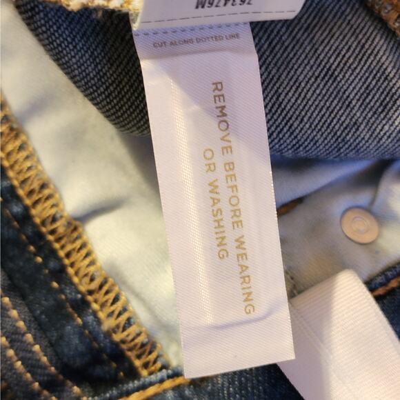 LOFT High Rise Kick Crop Flare Jeans Women's 14 Stretch - Picture 6 of 7